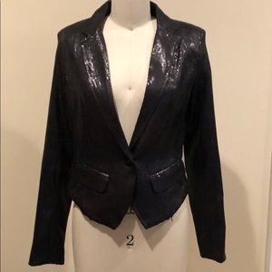 Sequined black blazer